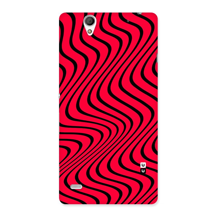 Waves Pattern Print Back Case for Sony Xperia C4