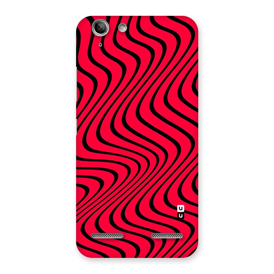 Waves Pattern Print Back Case for Vibe K5