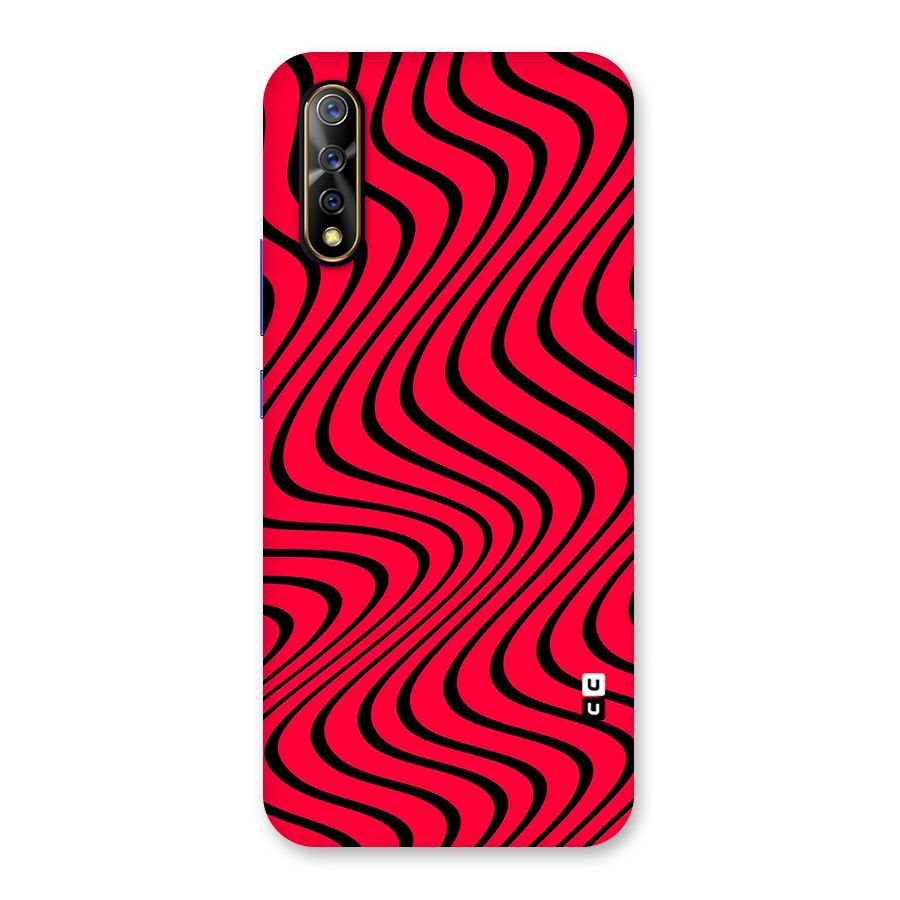 Waves Pattern Print Back Case for Vivo S1