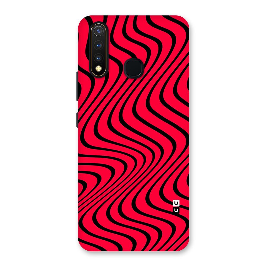 Waves Pattern Print Back Case for Vivo U20