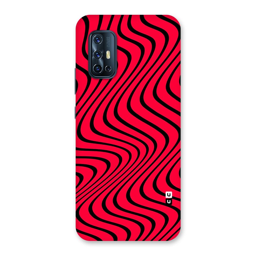 Waves Pattern Print Back Case for Vivo V17