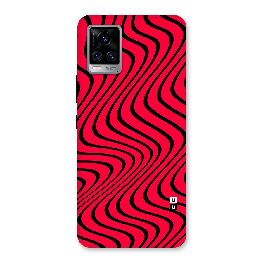Waves Pattern Print Back Case for Vivo V20 Pro
