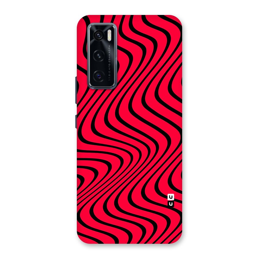 Waves Pattern Print Back Case for Vivo V20 SE