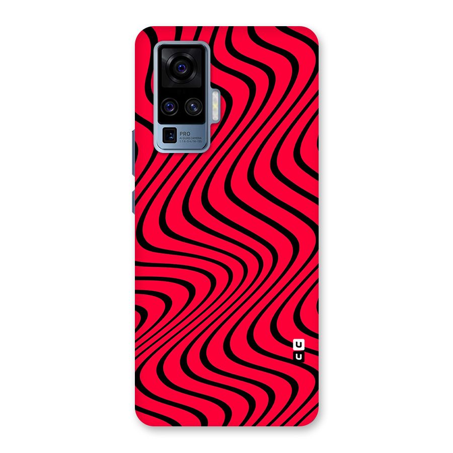 Waves Pattern Print Back Case for Vivo X50 Pro
