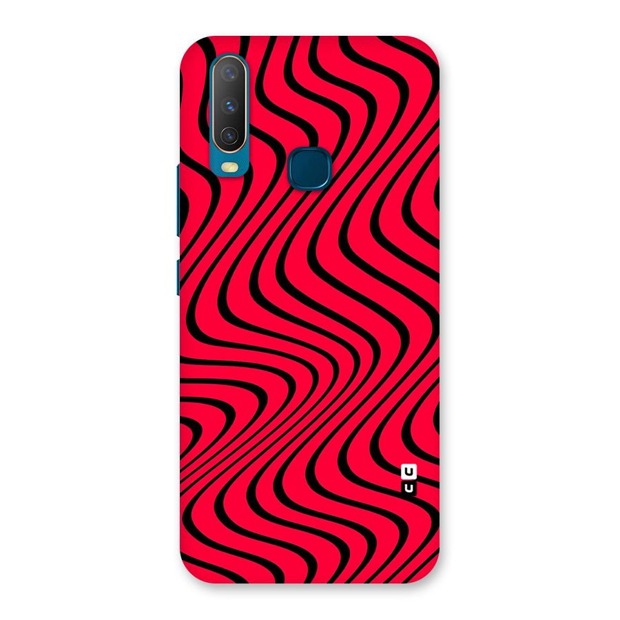 Waves Pattern Print Back Case for Vivo Y15