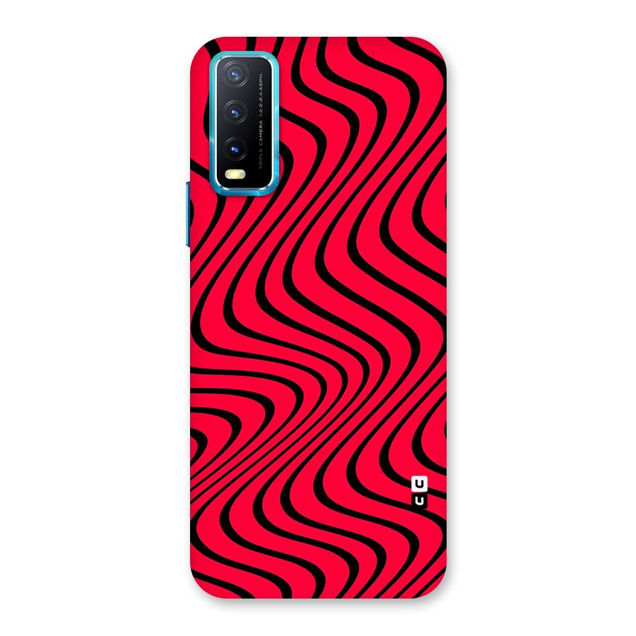 Waves Pattern Print Back Case for Vivo Y20