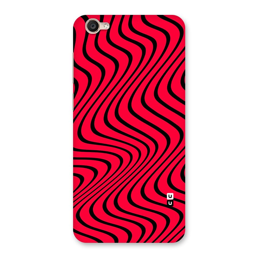 Waves Pattern Print Back Case for Vivo Y55L