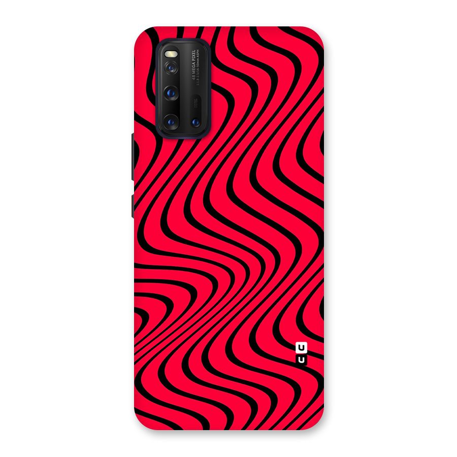 Waves Pattern Print Back Case for Vivo iQOO 3