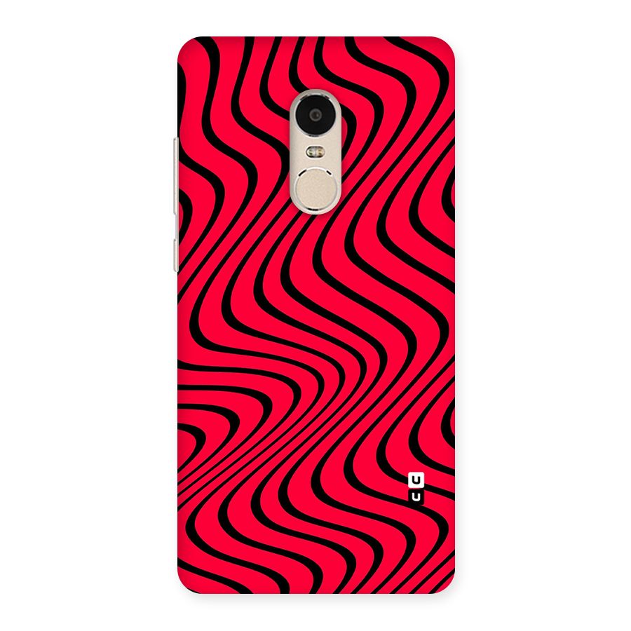 Waves Pattern Print Back Case for Xiaomi Redmi Note 4