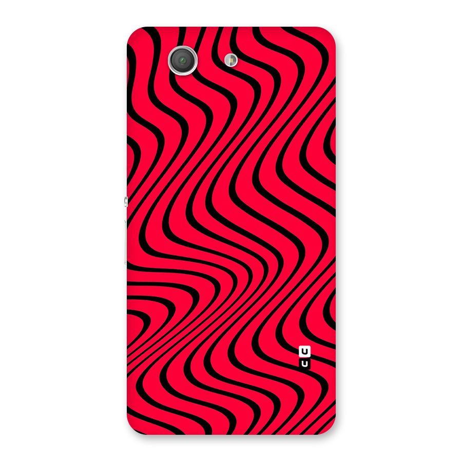 Waves Pattern Print Back Case for Xperia Z3 Compact