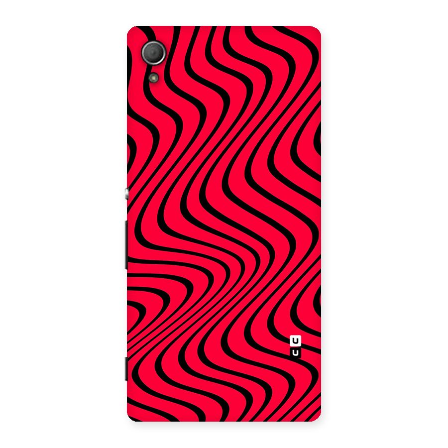 Waves Pattern Print Back Case for Xperia Z4
