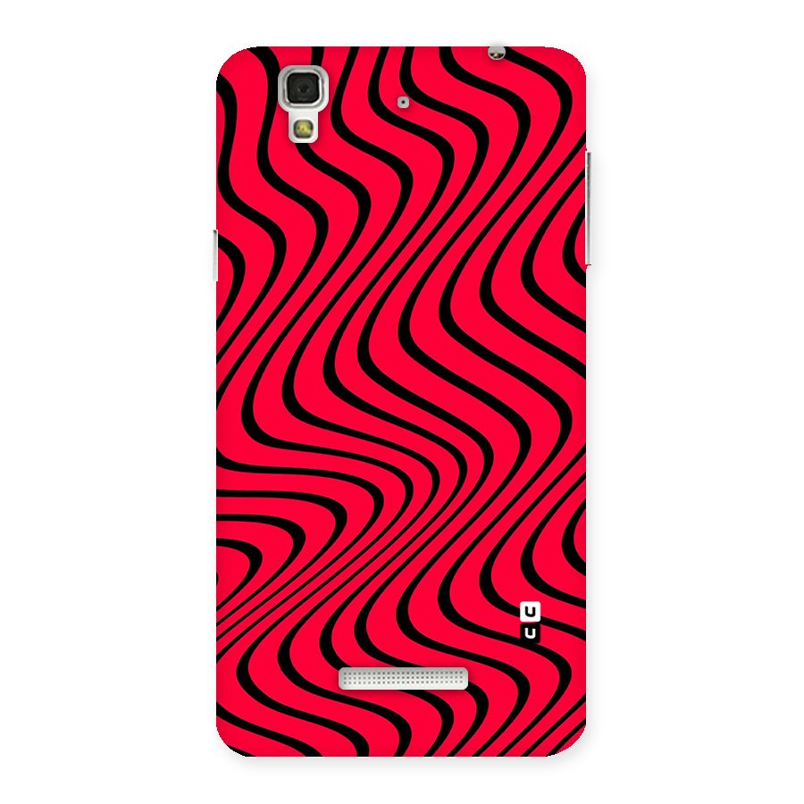 Waves Pattern Print Back Case for Yu Yureka