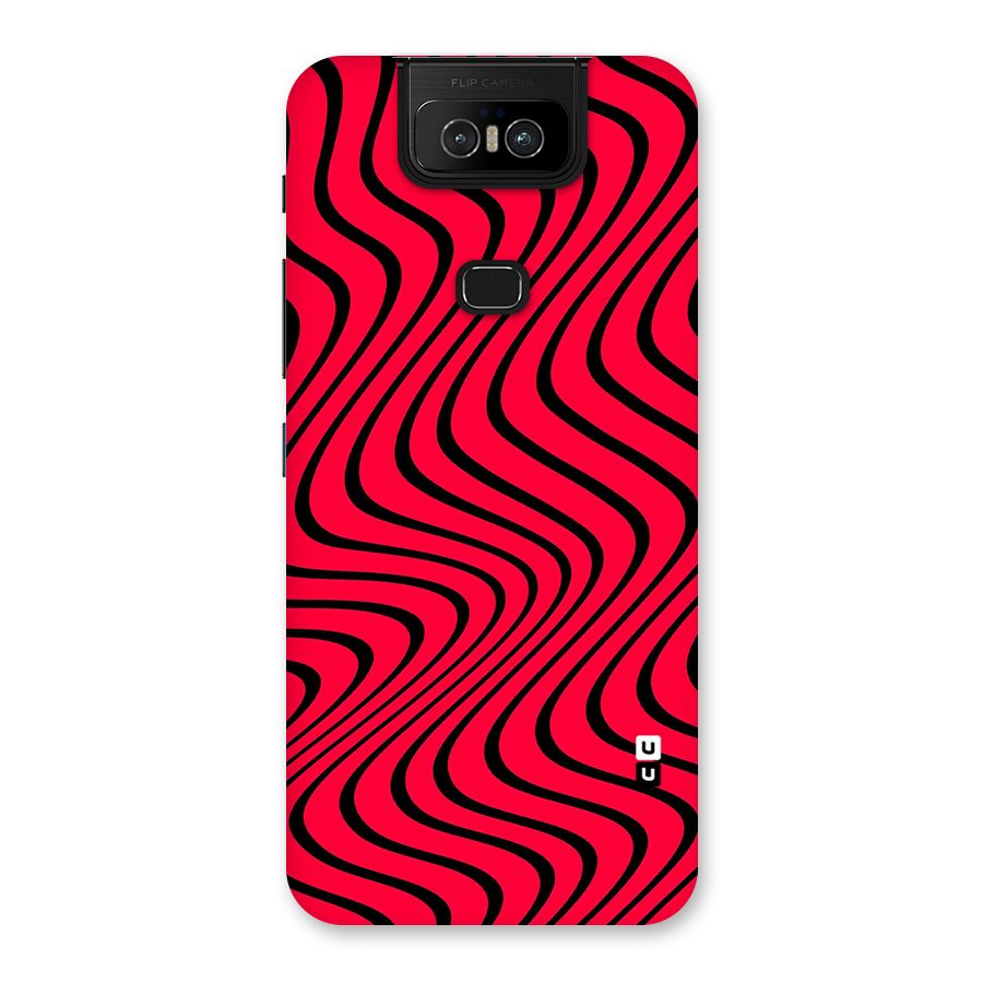 Waves Pattern Print Back Case for Zenfone 6z