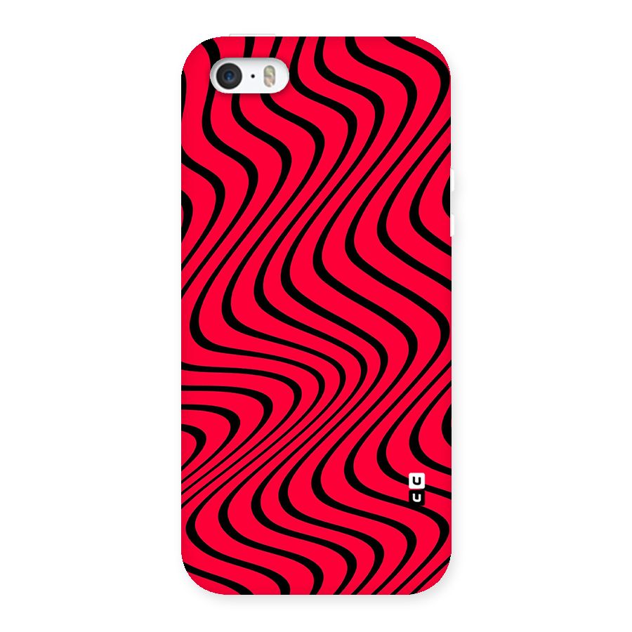 Waves Pattern Print Back Case for iPhone 5 5S