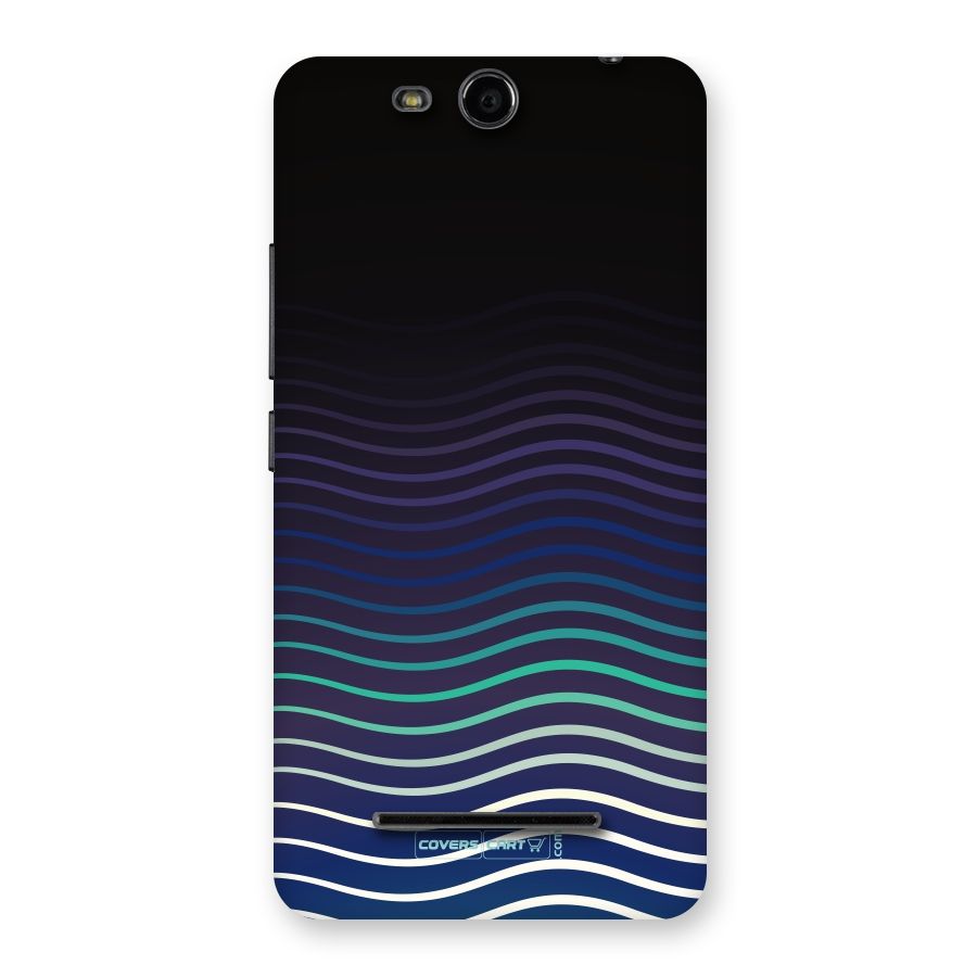 Wavy Stripes Back Case for Micromax Canvas Juice 3 Q392