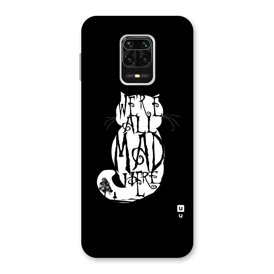 We All Mad Here Back Case for Redmi Note 9 Pro