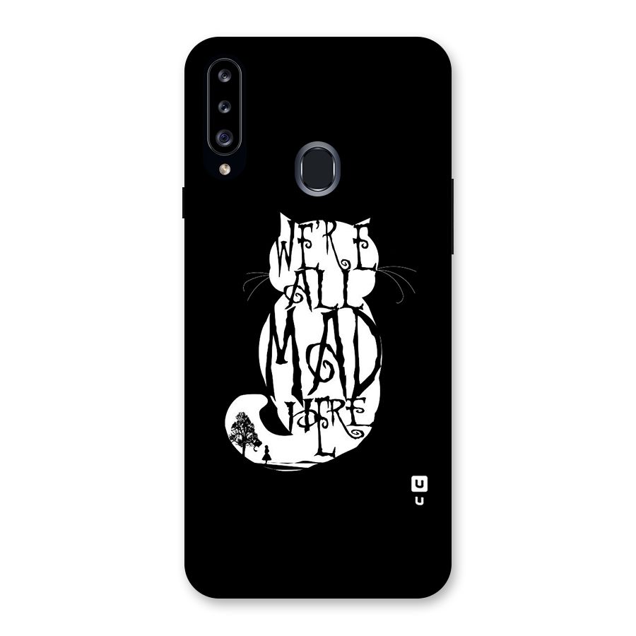 We All Mad Here Back Case for Samsung Galaxy A20s