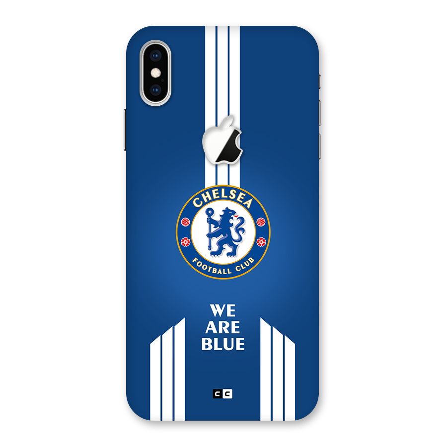 We Are Blue Back Case for iPhone XS Max Apple Cut