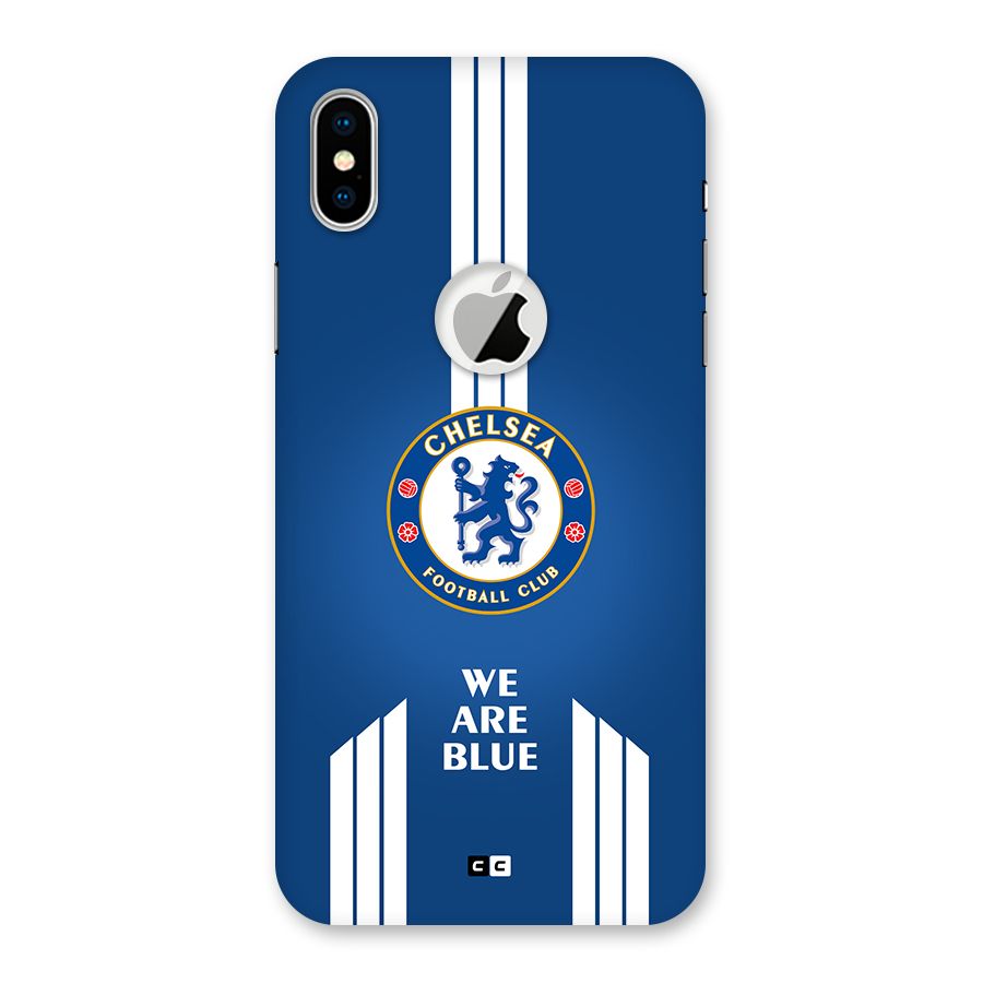 We Are Blue Back Case for iPhone X Logo Cut