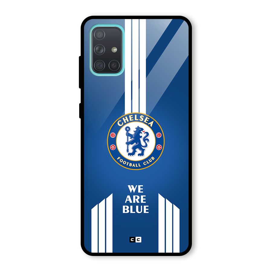 We Are Blue Glass Back Case for Galaxy A71