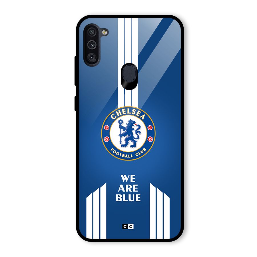 We Are Blue Glass Back Case for Galaxy M11