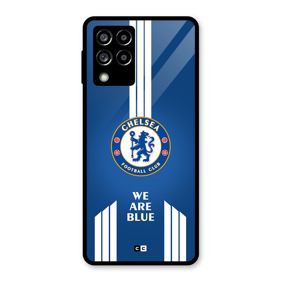 We Are Blue Glass Back Case for Galaxy M53 5G