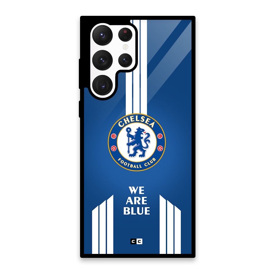 We Are Blue Glass Back Case for Galaxy S22 Ultra 5G