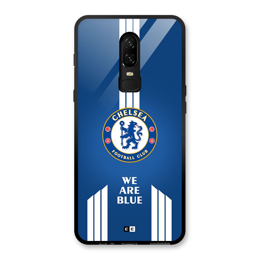 We Are Blue Glass Back Case for OnePlus 6