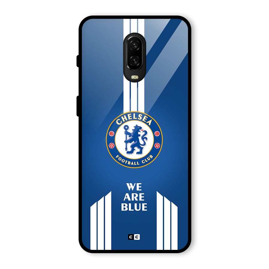 We Are Blue Glass Back Case for OnePlus 6T