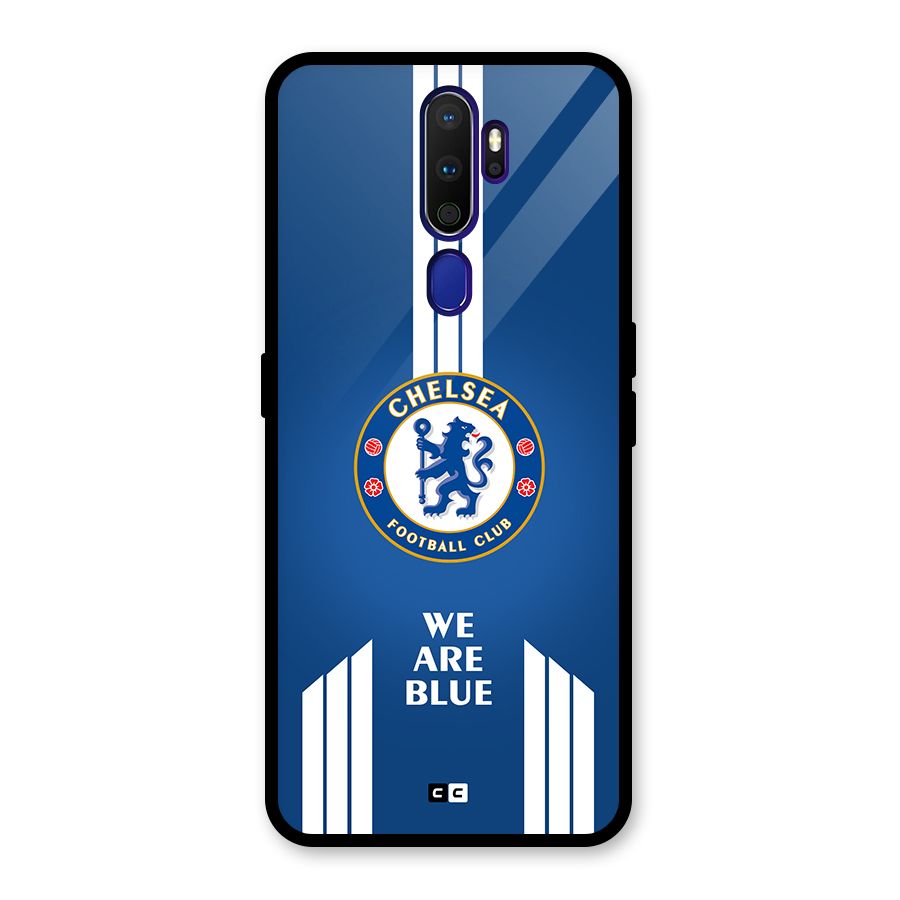 We Are Blue Glass Back Case for Oppo A9 (2020)