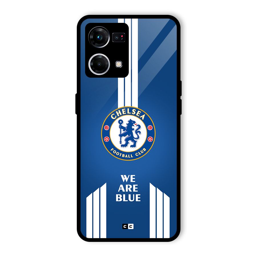 We Are Blue Glass Back Case for Oppo F21 Pro 4G