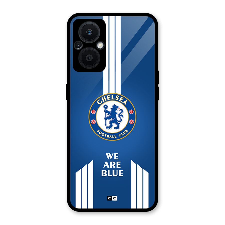 We Are Blue Glass Back Case for Oppo F21s Pro 5G
