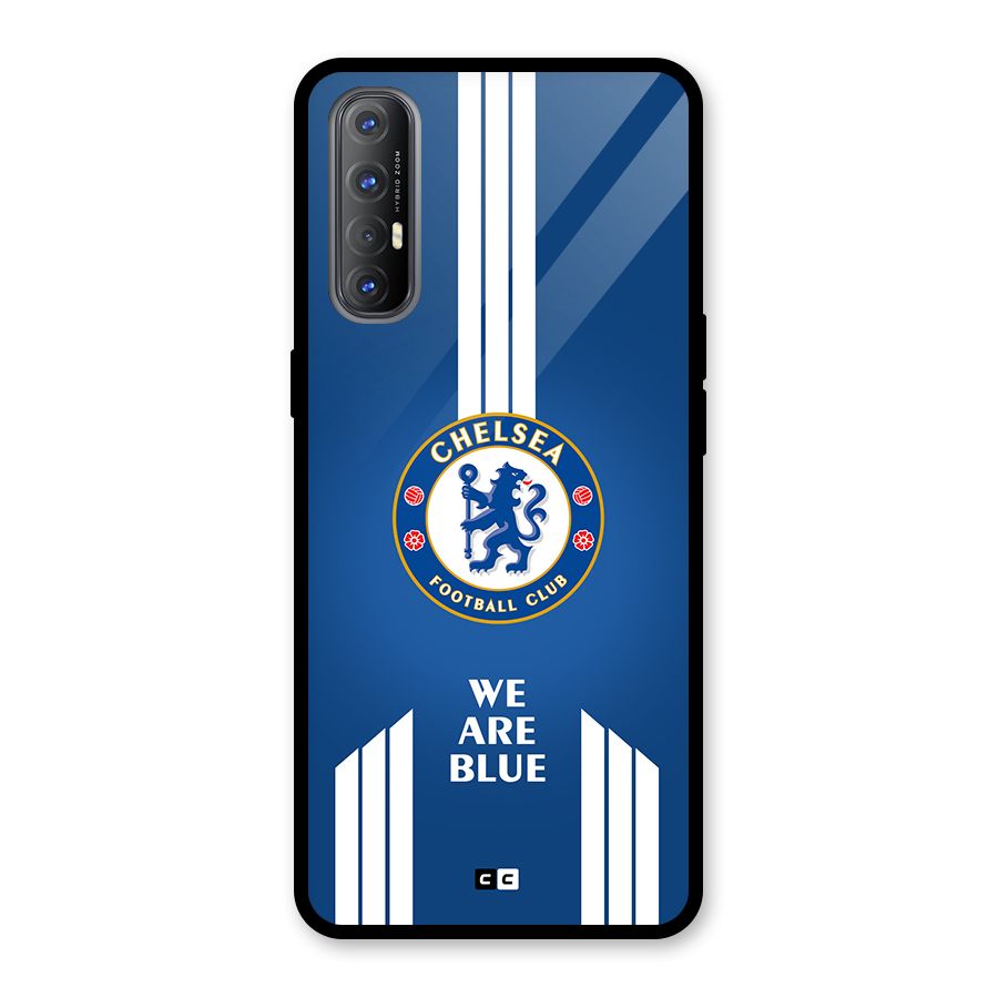 We Are Blue Glass Back Case for Oppo Reno3 Pro