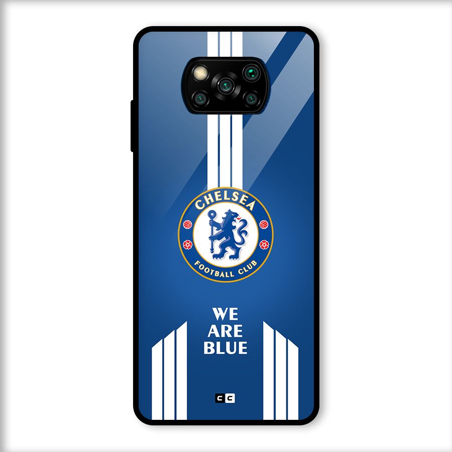 We Are Blue Glass Back Case for Poco X3