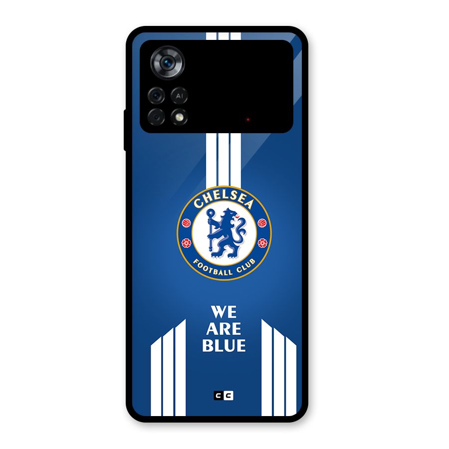 We Are Blue Glass Back Case for Poco X4 Pro 5G