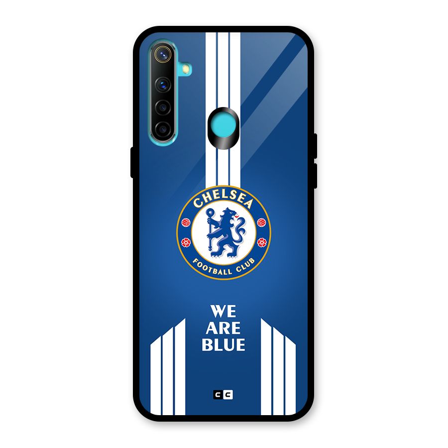 We Are Blue Glass Back Case for Realme 5i