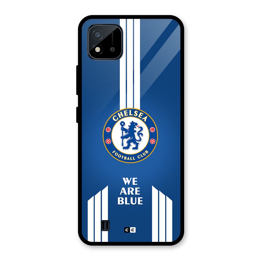 We Are Blue Glass Back Case for Realme C11 2021