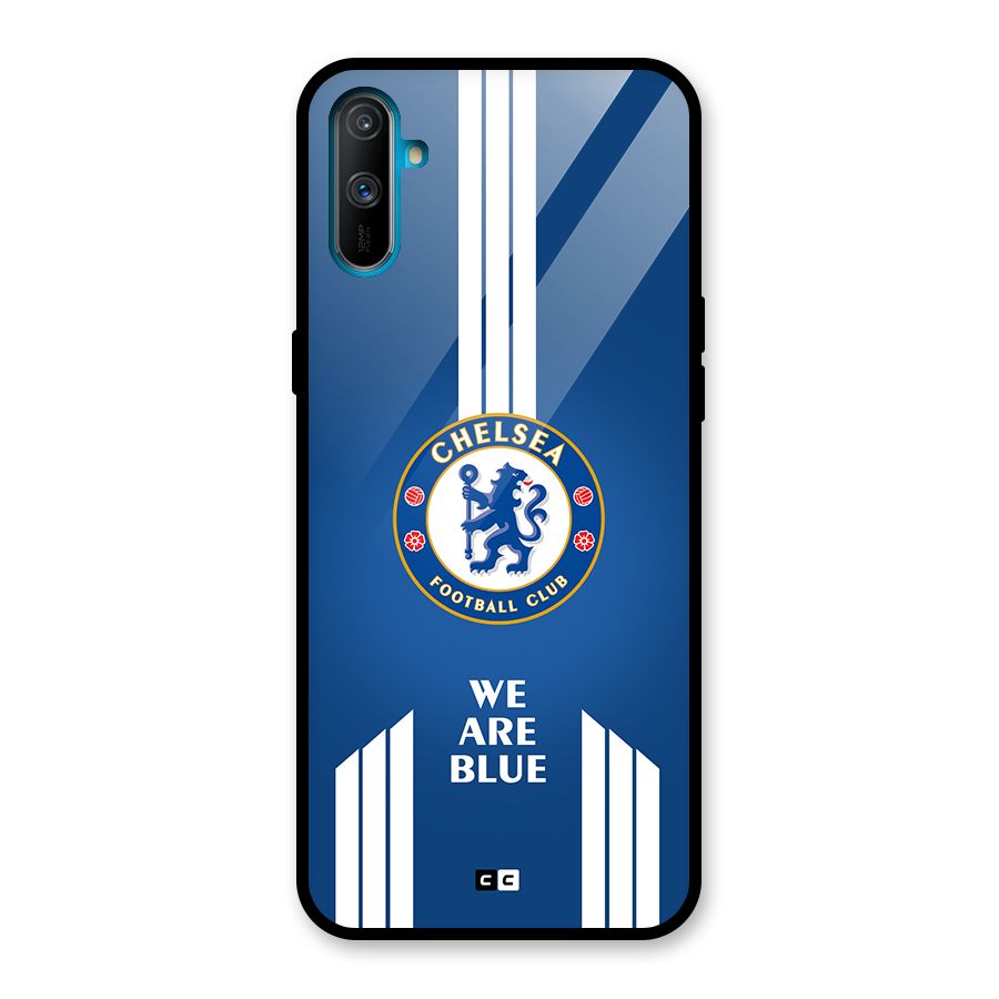 We Are Blue Glass Back Case for Realme C3