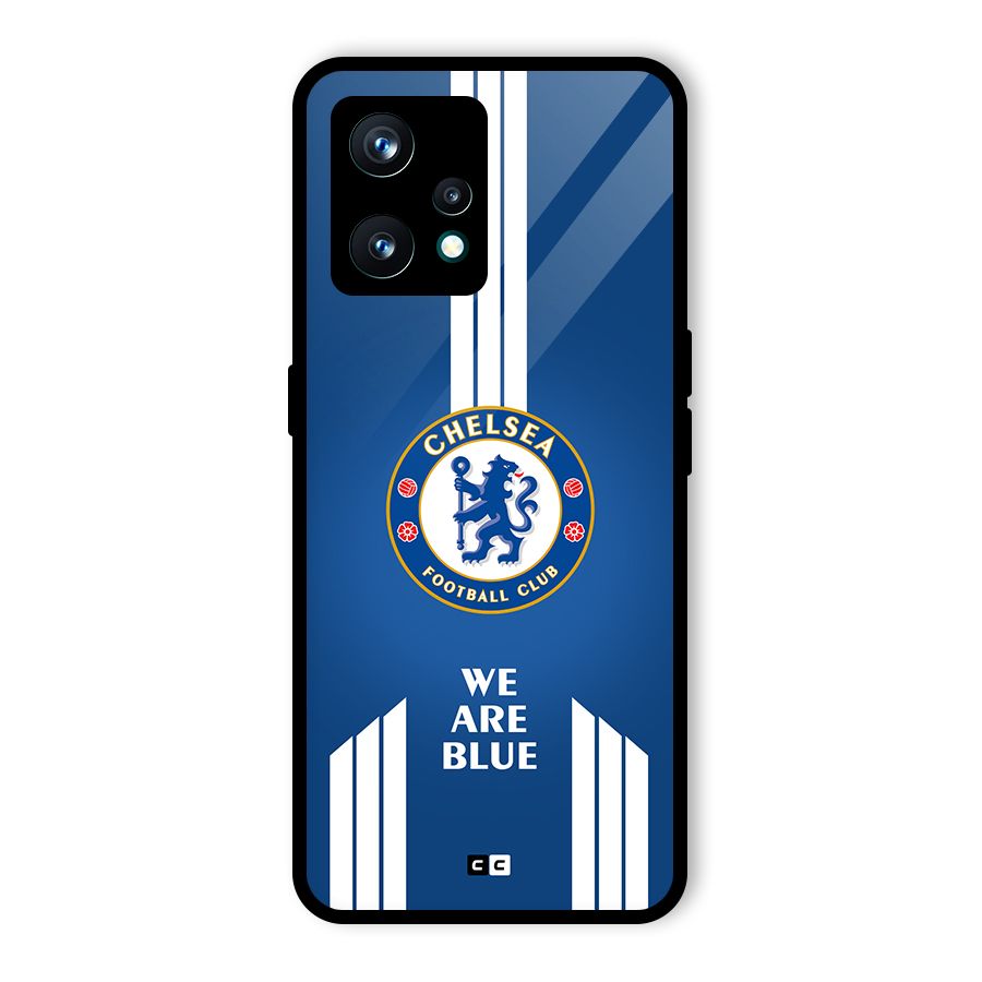 We Are Blue Glass Back Case for Realme Narzo 50 Pro