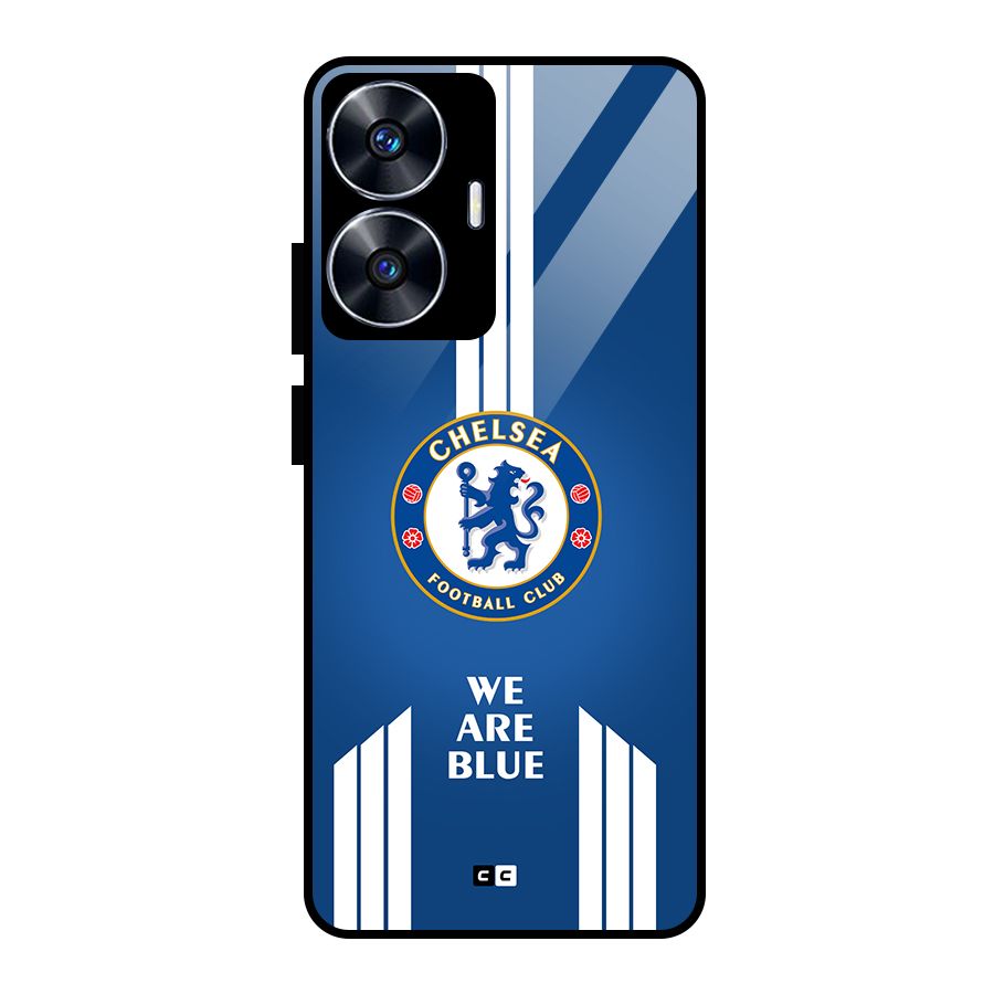 We Are Blue Glass Back Case for Realme Narzo N55