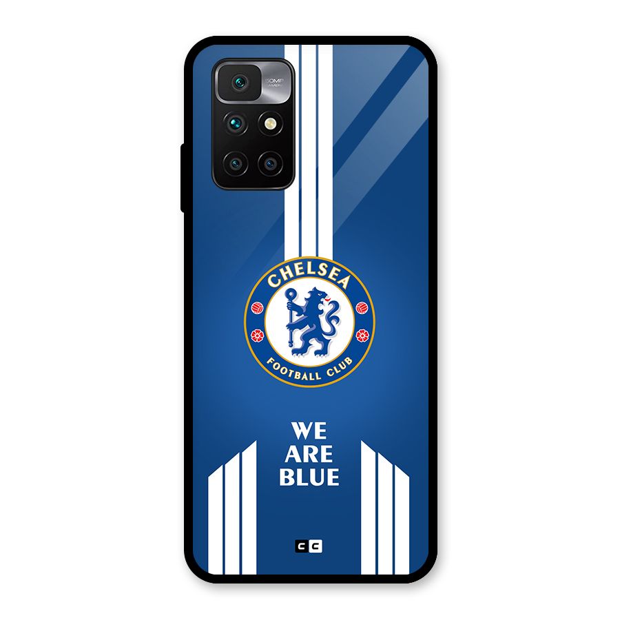 We Are Blue Glass Back Case for Redmi 10 Prime