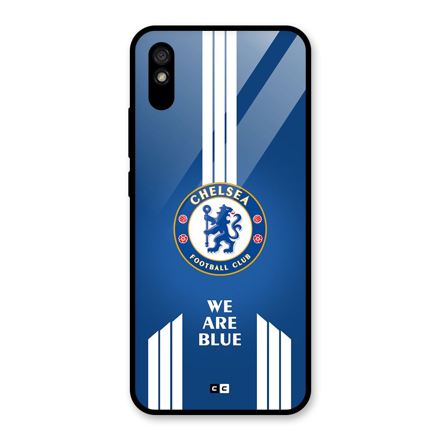 We Are Blue Glass Back Case for Redmi 9A