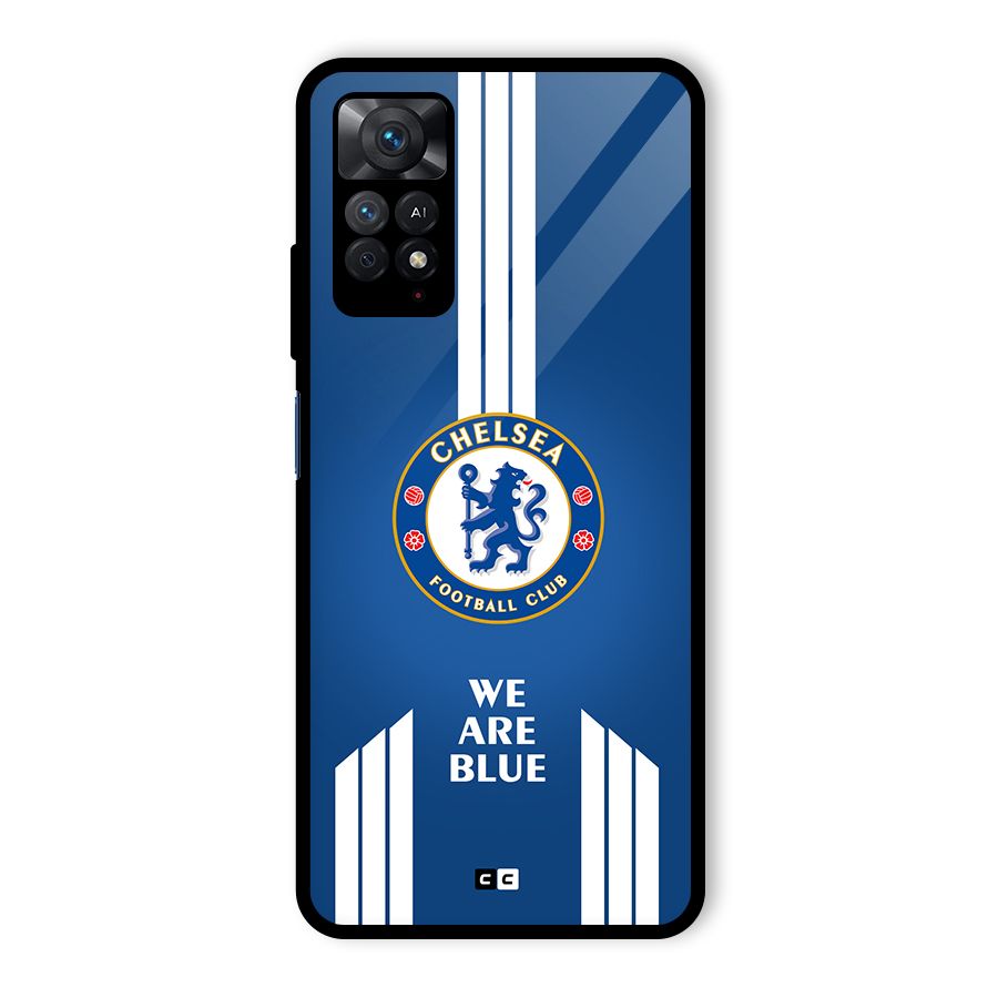 We Are Blue Glass Back Case for Redmi Note 11 Pro