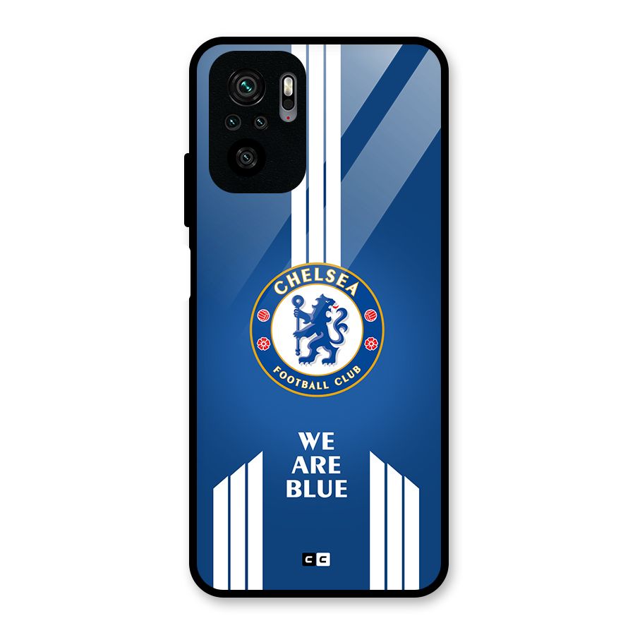 We Are Blue Glass Back Case for Redmi Note 11 SE