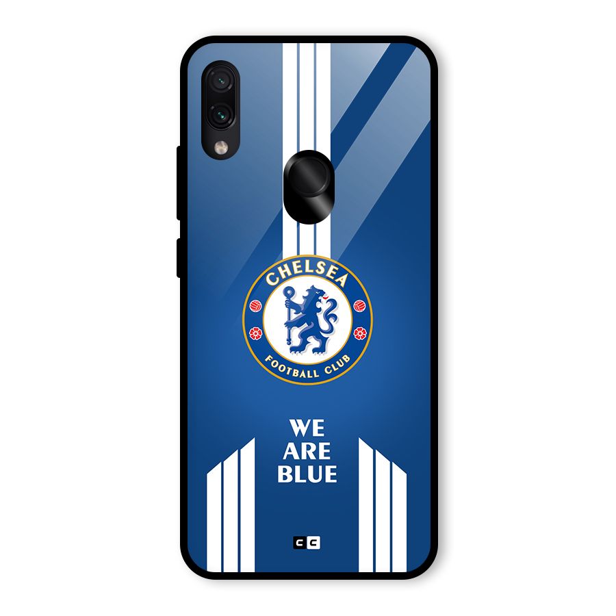 We Are Blue Glass Back Case for Redmi Note 7 Pro
