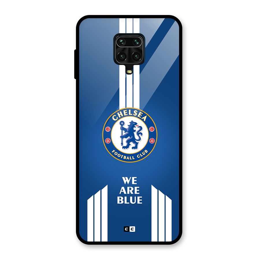 We Are Blue Glass Back Case for Redmi Note 9 Pro