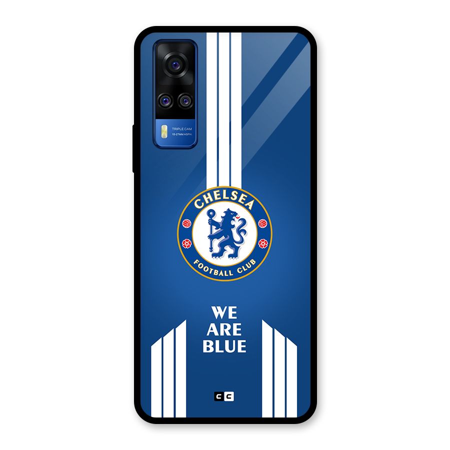We Are Blue Glass Back Case for Vivo Y31
