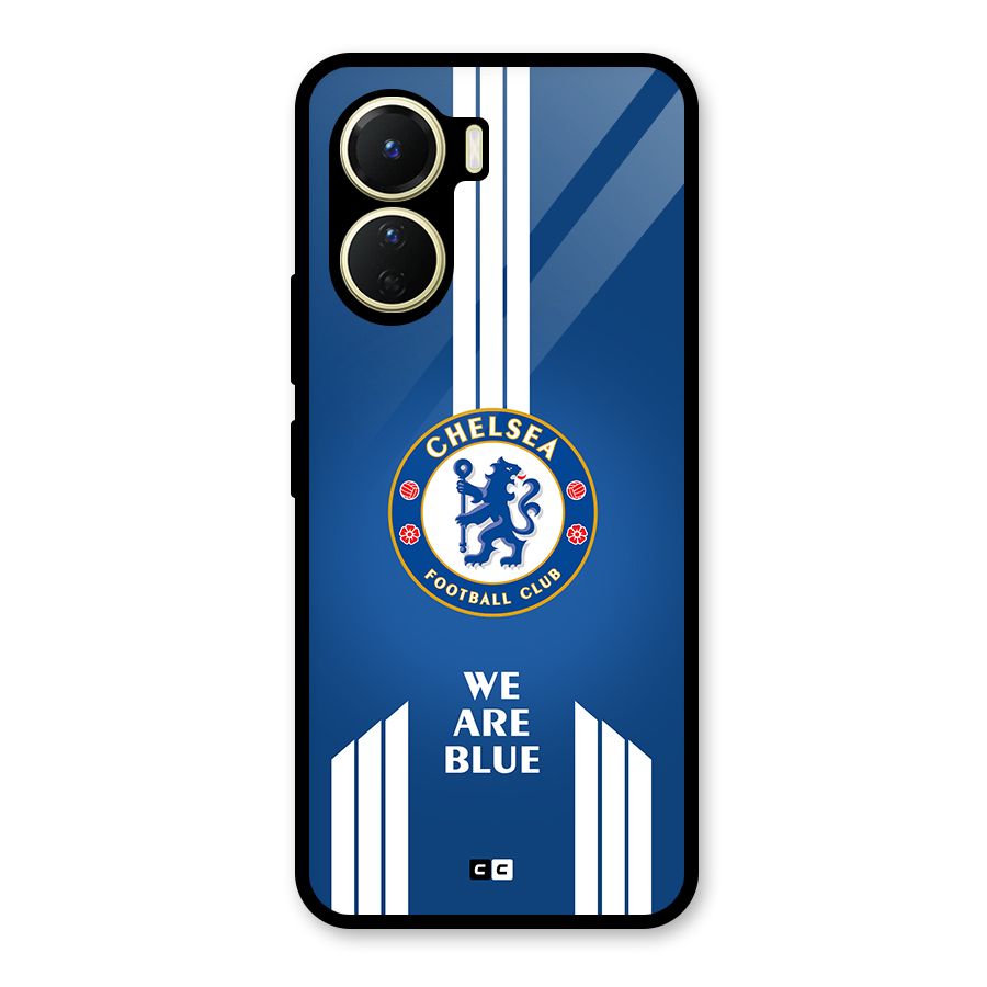 We Are Blue Glass Back Case for Vivo Y56