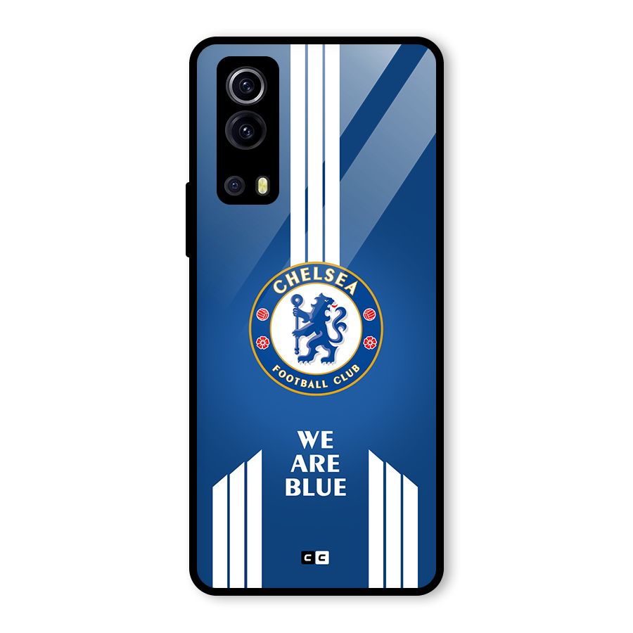 We Are Blue Glass Back Case for Vivo iQOO Z3