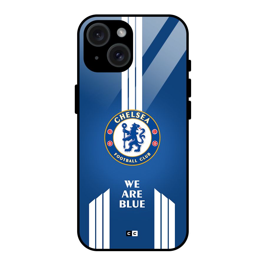 We Are Blue Glass Back Case for iPhone 15